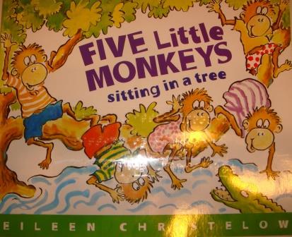 Five little monkeys with braille