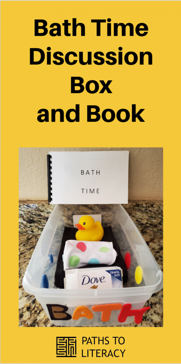 Collage of Bath Time discussion box
