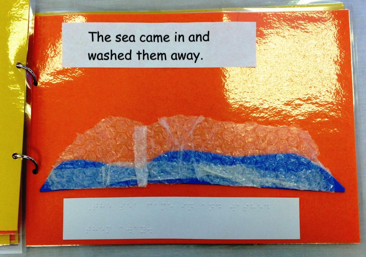 The sea came in and washed them away.