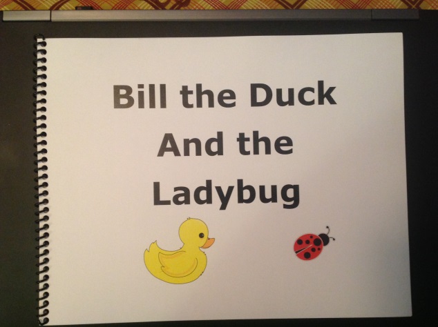 a book cover with the title Bill the Duck and the Ladybug