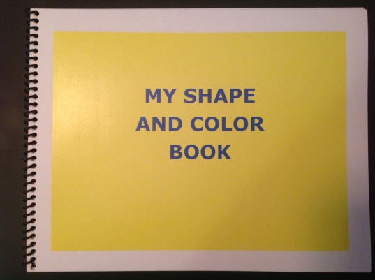 book cover with title My Shape and Color Book