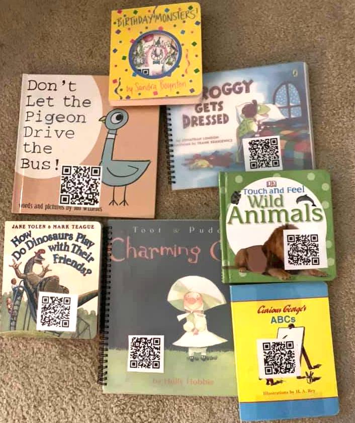 Braille books with QR codes