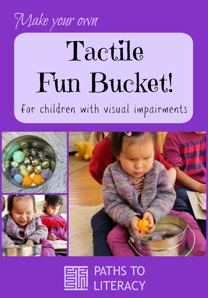 Tactile fun bucket collage