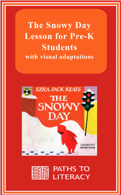 The Snowy Day Lesson for Pre-K Students with visual impairments visual pin