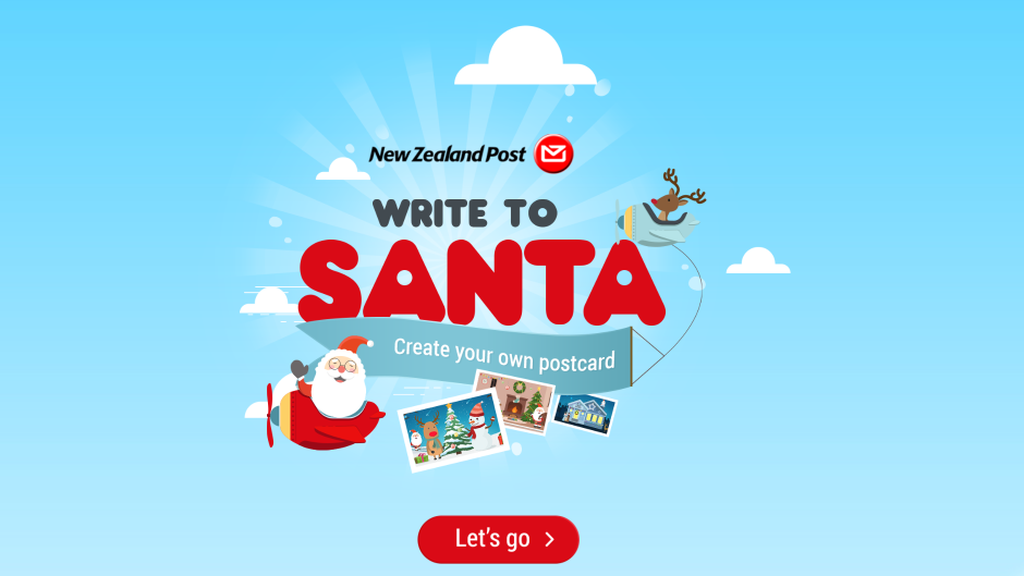 New Zealand Post Write to Santa site
