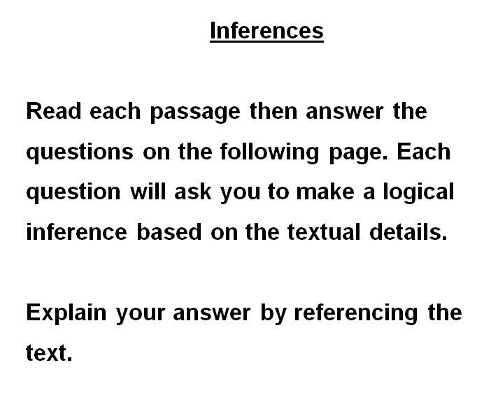 adapted inferences worksheet