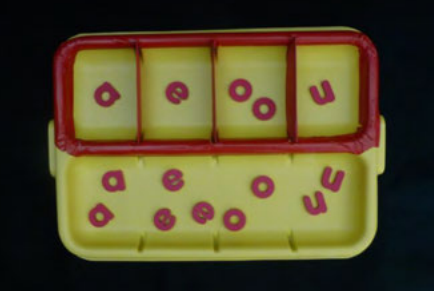 vowel sorting tray