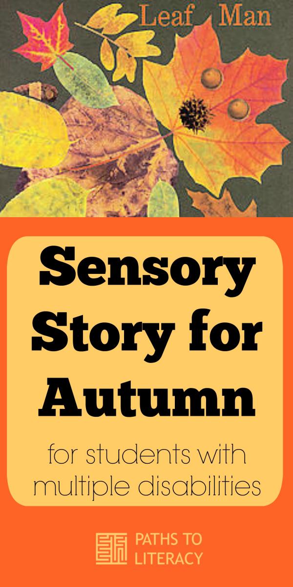 Collage of Autumn Sensory Story