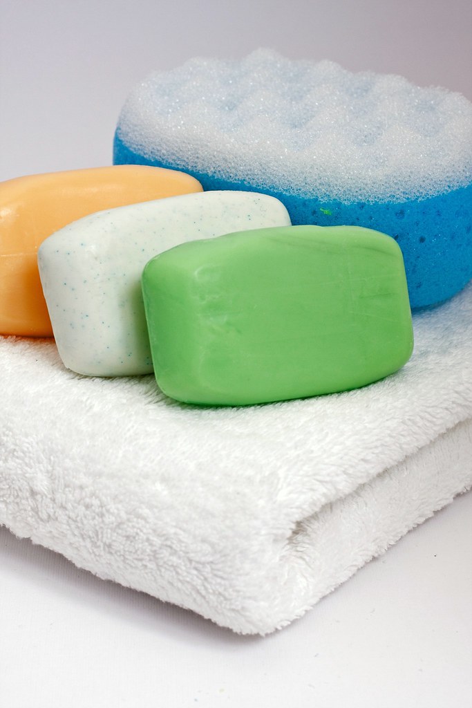 Colorful bars of soap