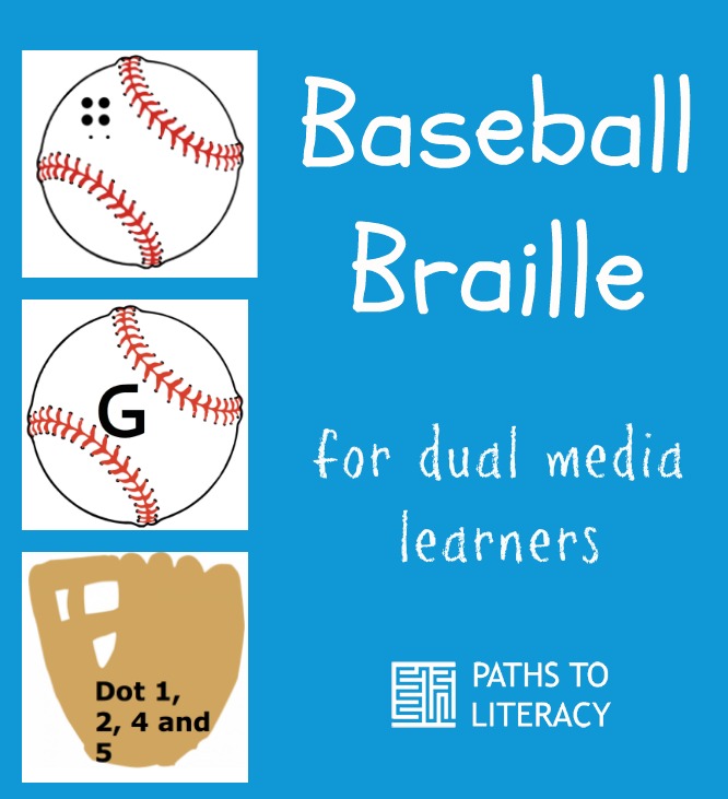 Pinterest collage for braille baseball