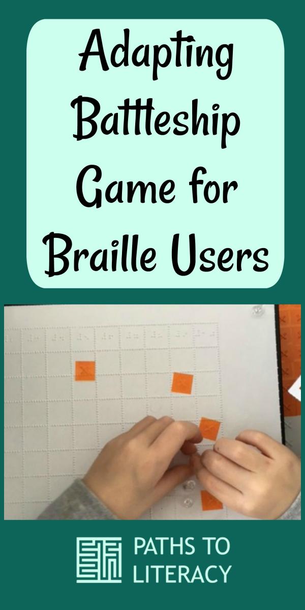 Collage of adapting Battleship for braille users