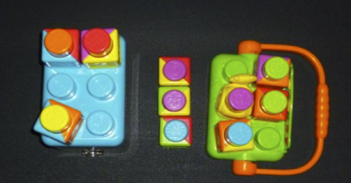 The Stack ‘n Surprise Blocks Musical Croc Block Wagon and the Count and  Build Snail Pail