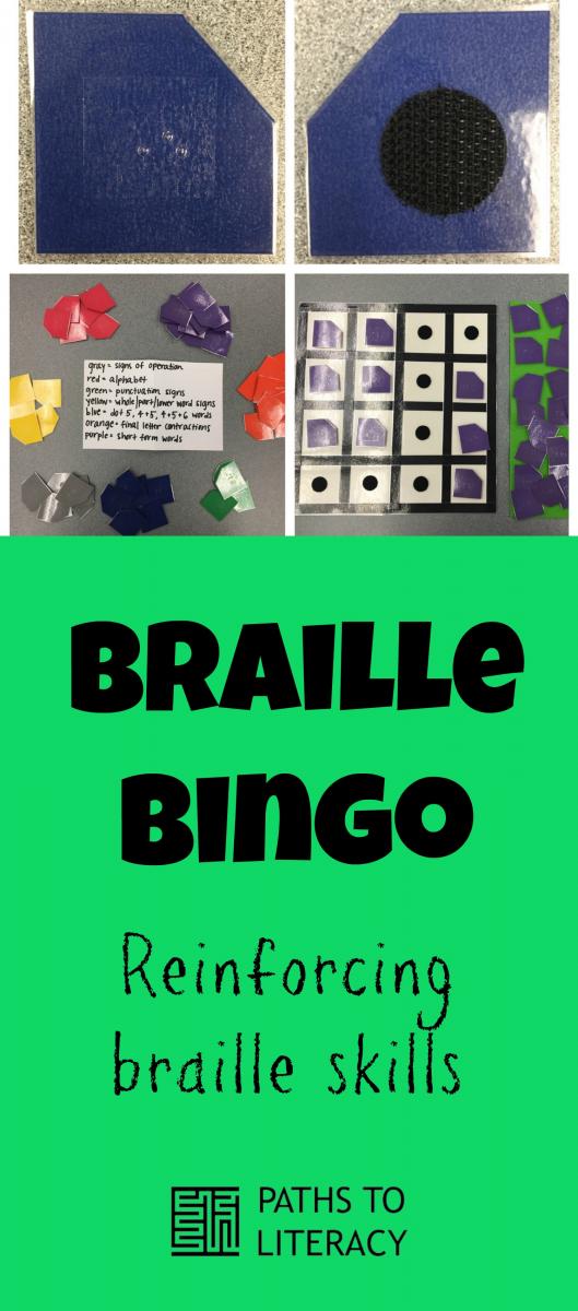 Collage of Braille Bingo