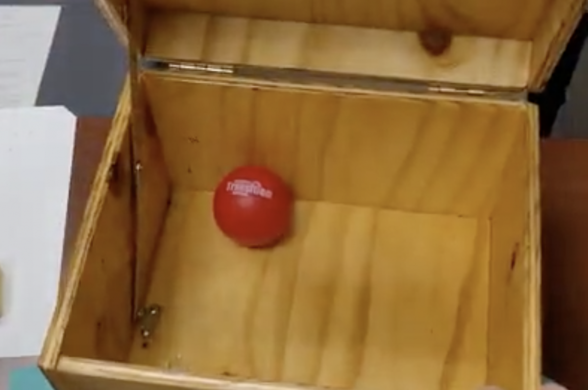 Ball in Braille Box