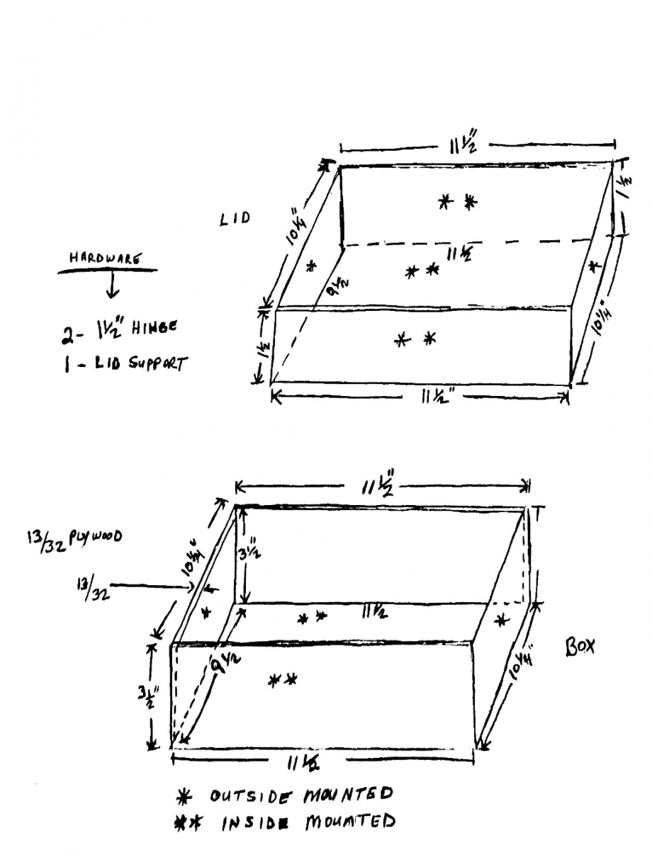 Diagram of Braille Box construction