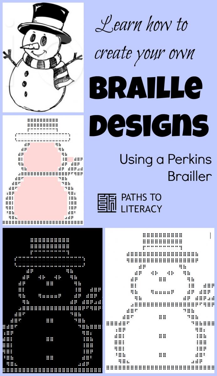 Braille design collage