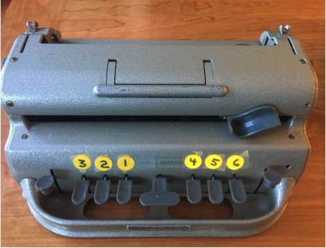 Braillewriter with labeled keys