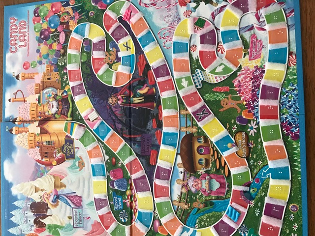 Candy Land Board with braille