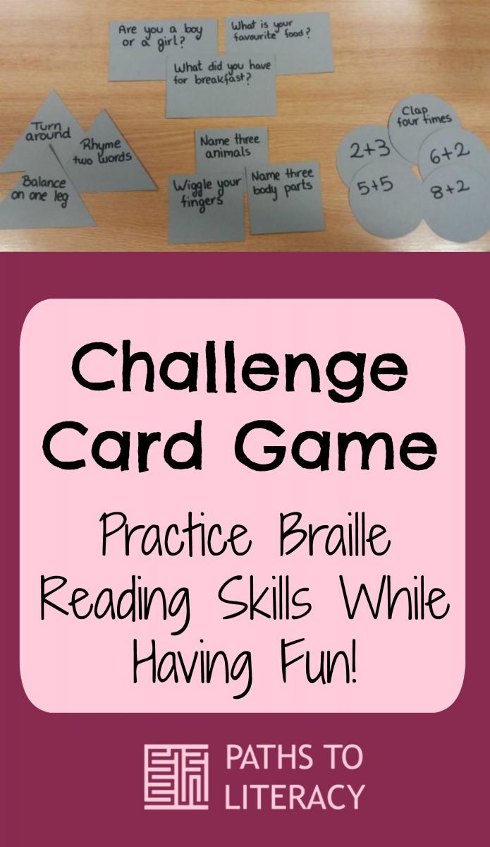 Collage of Challenge Card Game