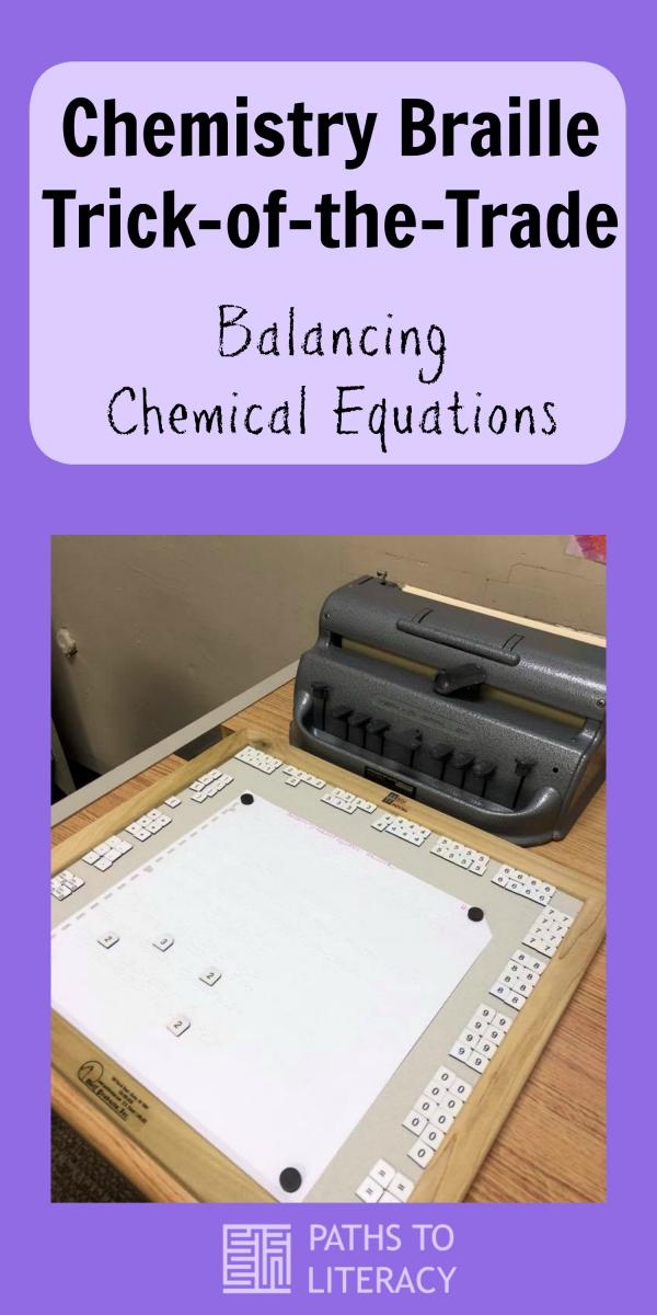 Chemistry braille collage