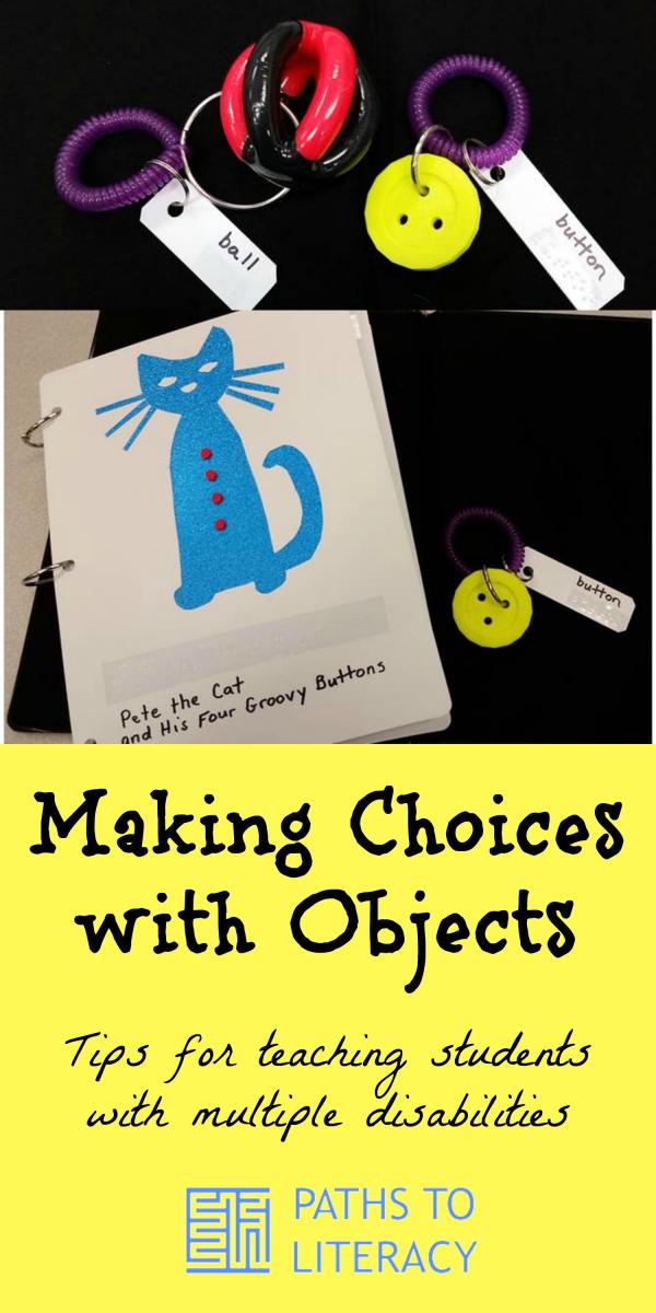 Collage of making choices with objects