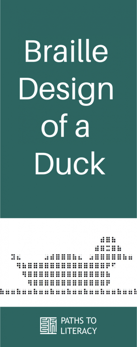 Collage of braille duck
