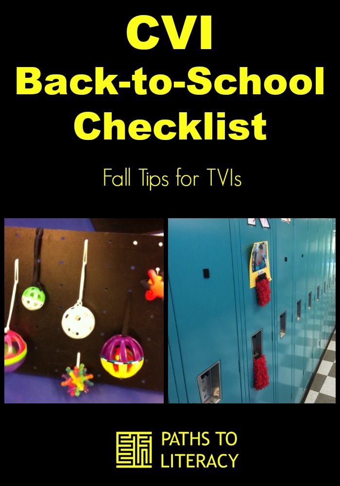 Pinterest collage for CVI back-to-school checklist