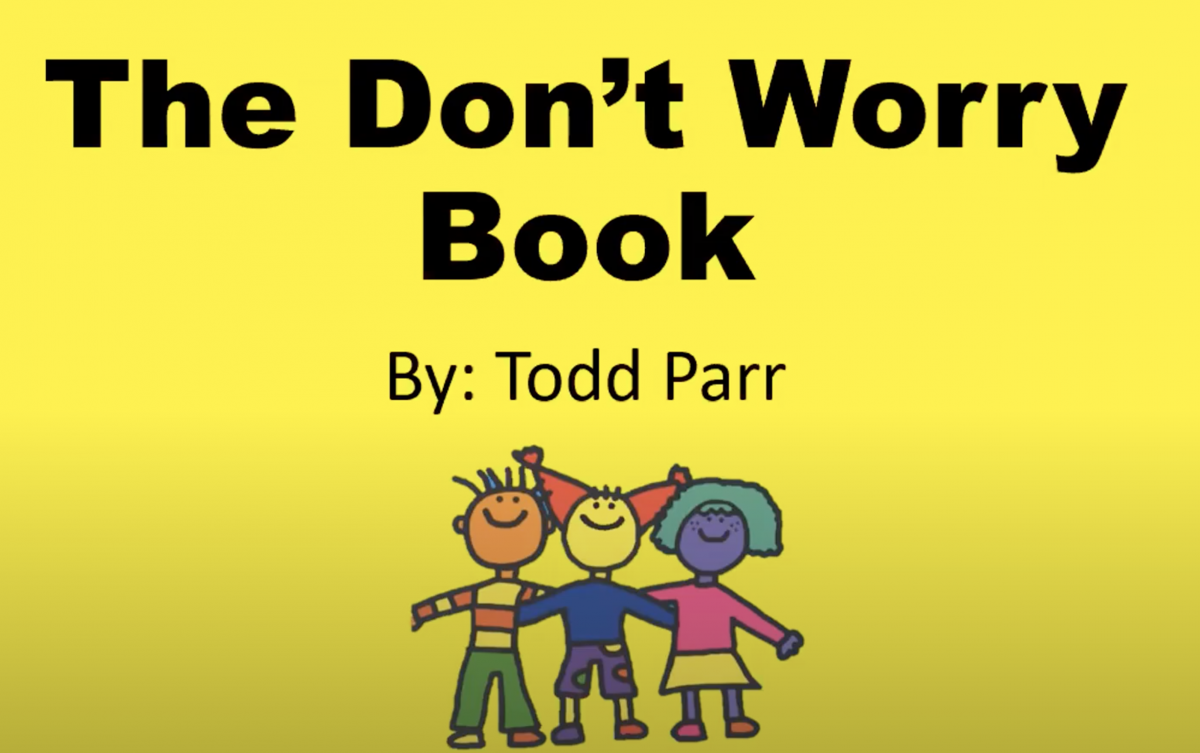 Title slide of "The Don't Worry Book"