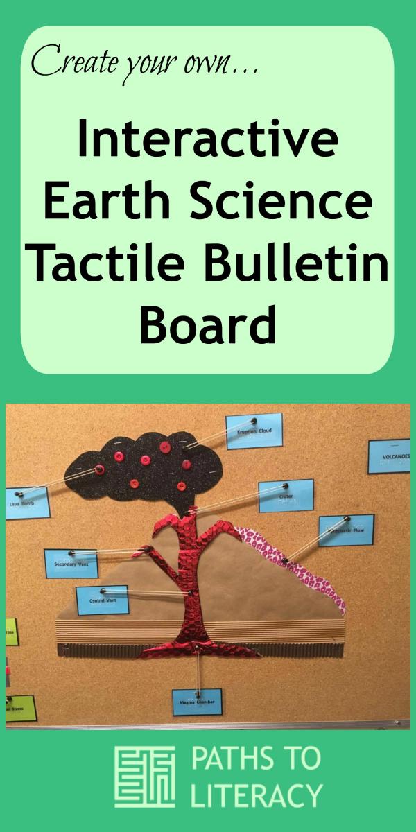 Collage for creating your own interactive earth science tactile bulletin board