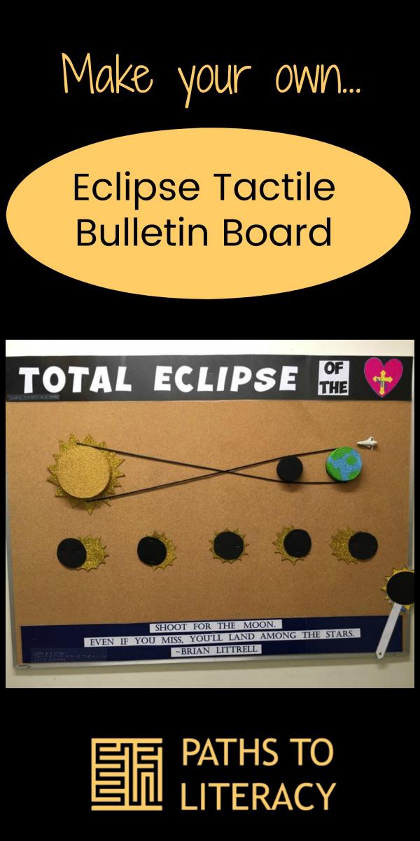 Eclipse tactile bulletin board collage