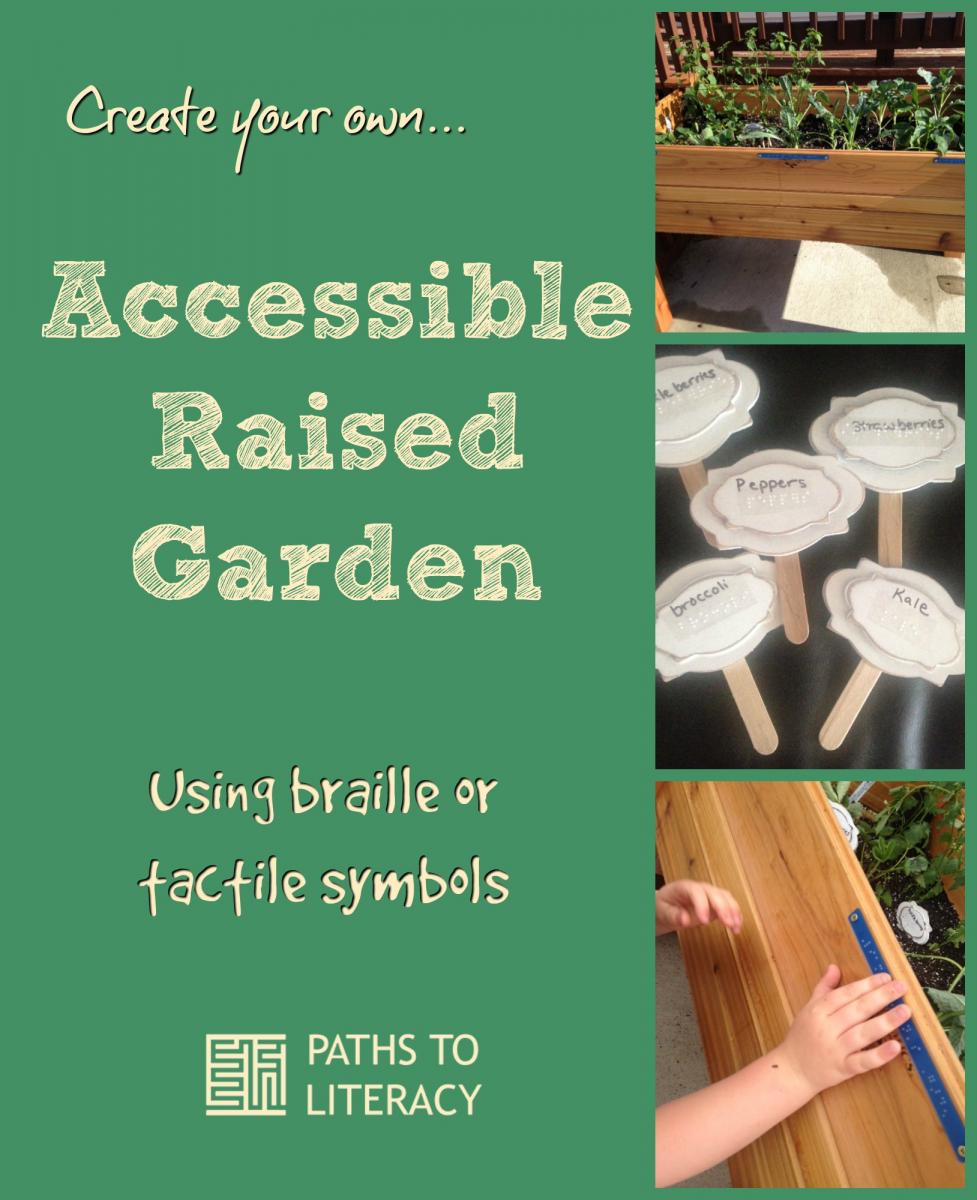 Pinterest collage of accessible raised garden
