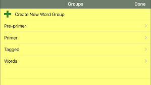 Groups of words
