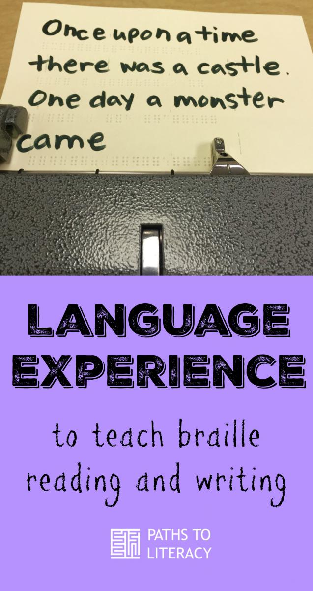 Pinterest collage of language experience