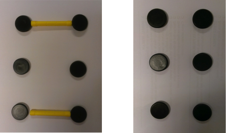 Pattern using magnets