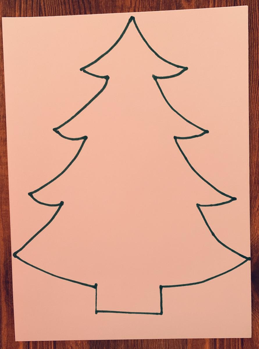 Christmas tree outline