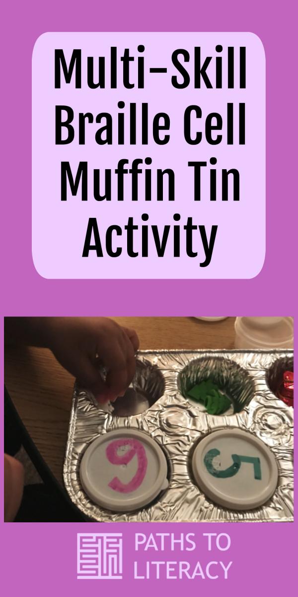 Collage of muffin tin activity