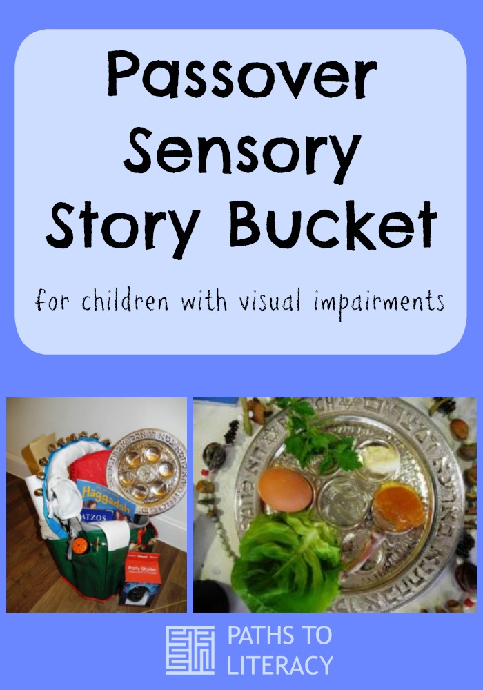Collage of Passover Sensory Story Bucket