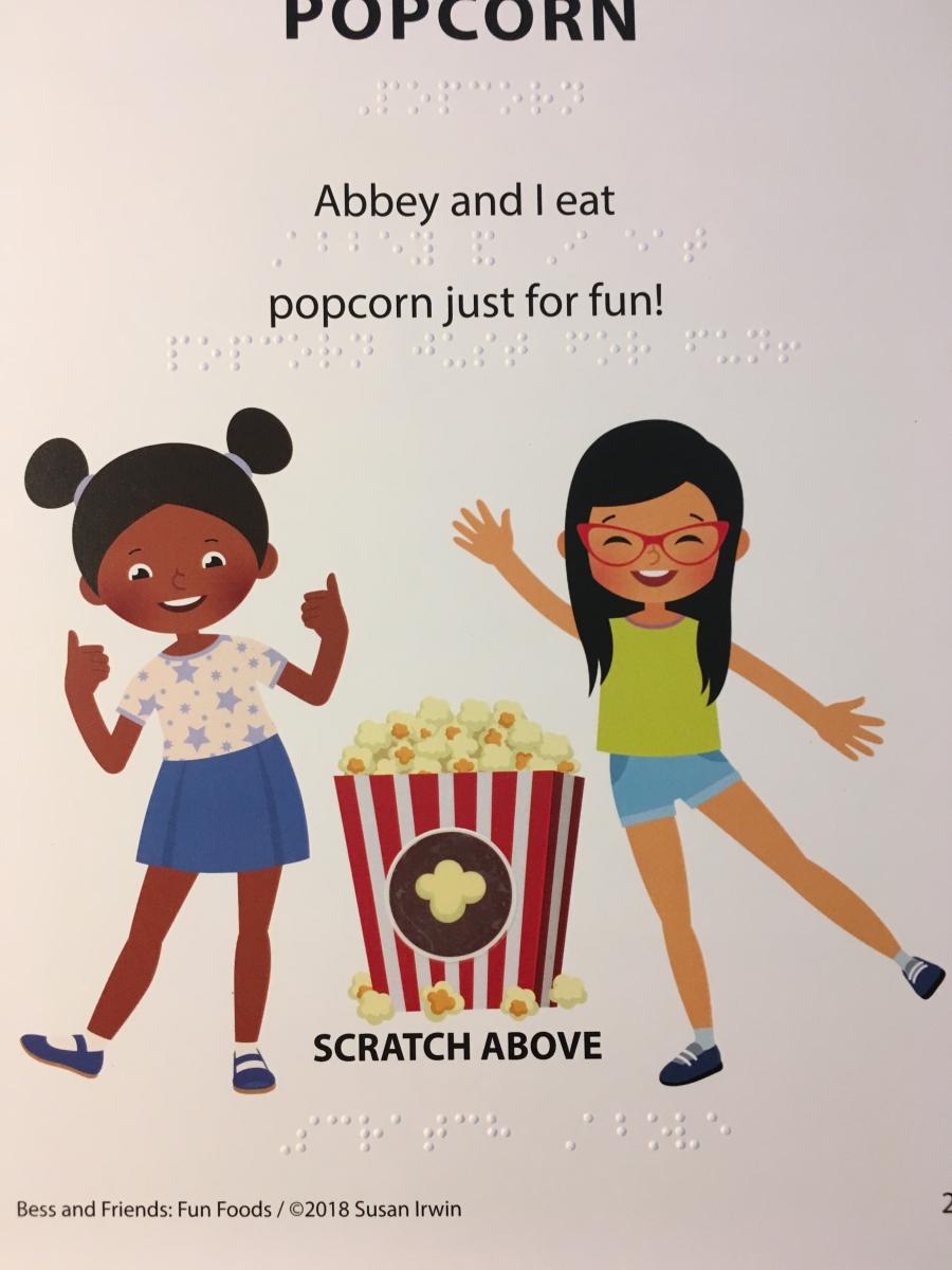 Page about Popcorn from Bess and Friends