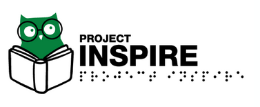 Project Inspire logo with an owl holding a book