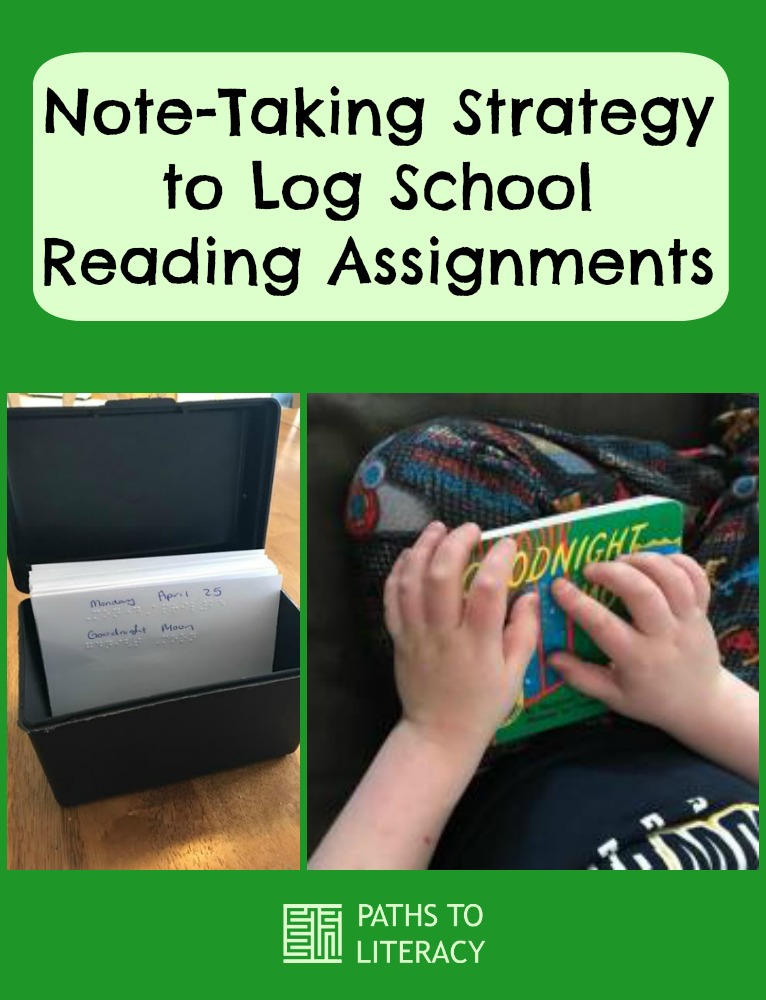 Collage of reading log