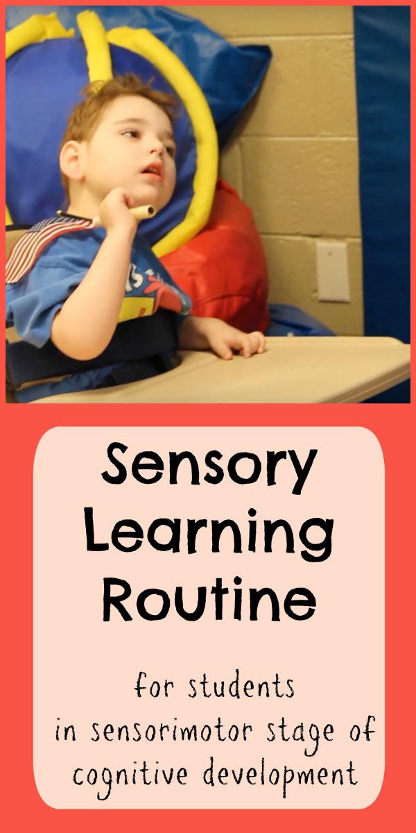 Sensory Learning Routine collage