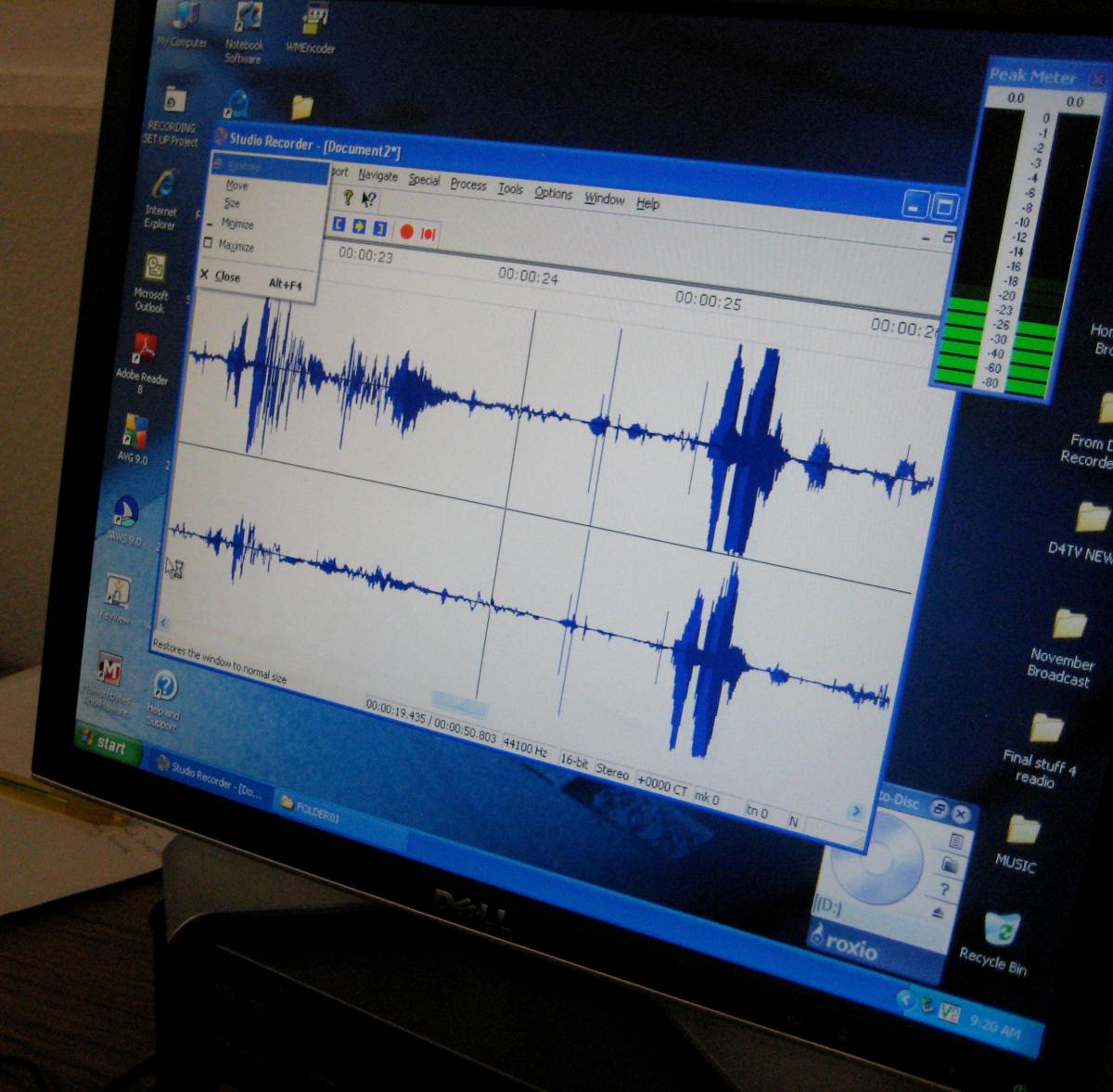 Image of Studio Recorder in use
