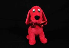 Clifford the Big Red Dog against black background
