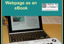 Saving a webpage as an eBook