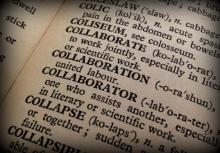 Collaboration definition on dictionary page