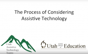 The process of considering assistive technology