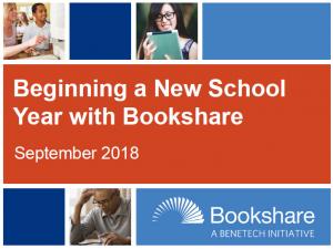 Thumbnail of beginning a new school year with Bookshare