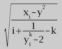 Mathematical formula