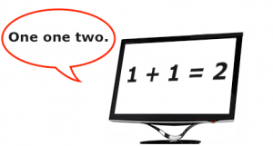 Screen reader with math equation