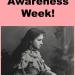 Collage of deafblind awareness week with photo of Helen Keller reading a braille book